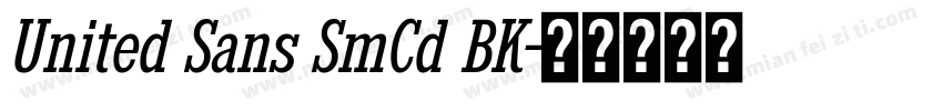 United Sans SmCd BK字体转换